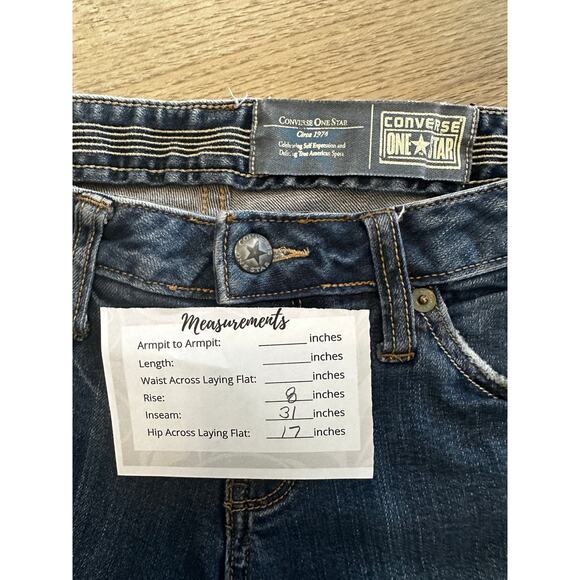 Converse One Star Jeans Women Size 6 Straight Leg - Picture 7 of 7